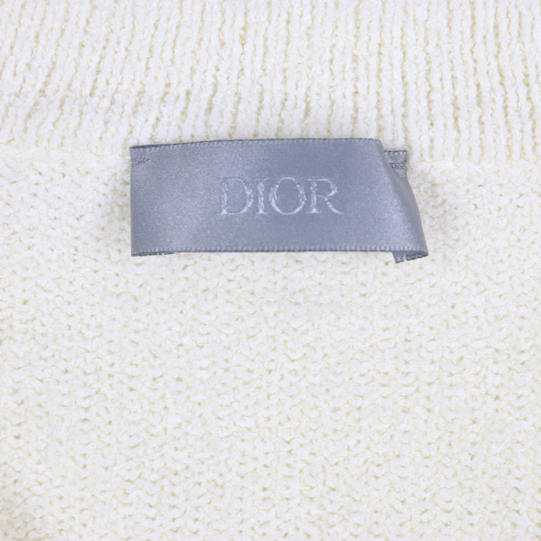 Excellent DIOR sweater ERL Ivory cotton mens M 313M657AT498
