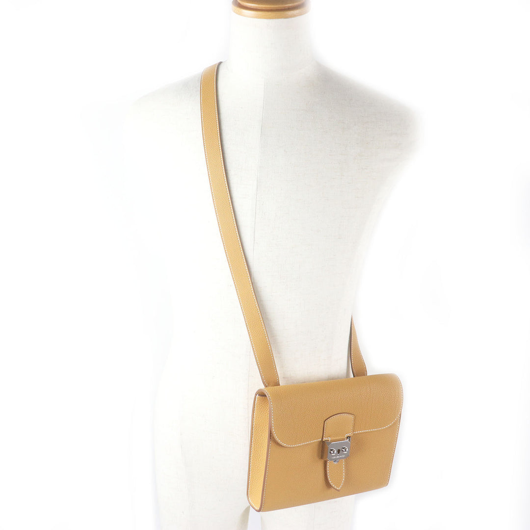 Excellent HERMES Other bag Sac Adepesh 21 Natural Sable Togo Leather mens