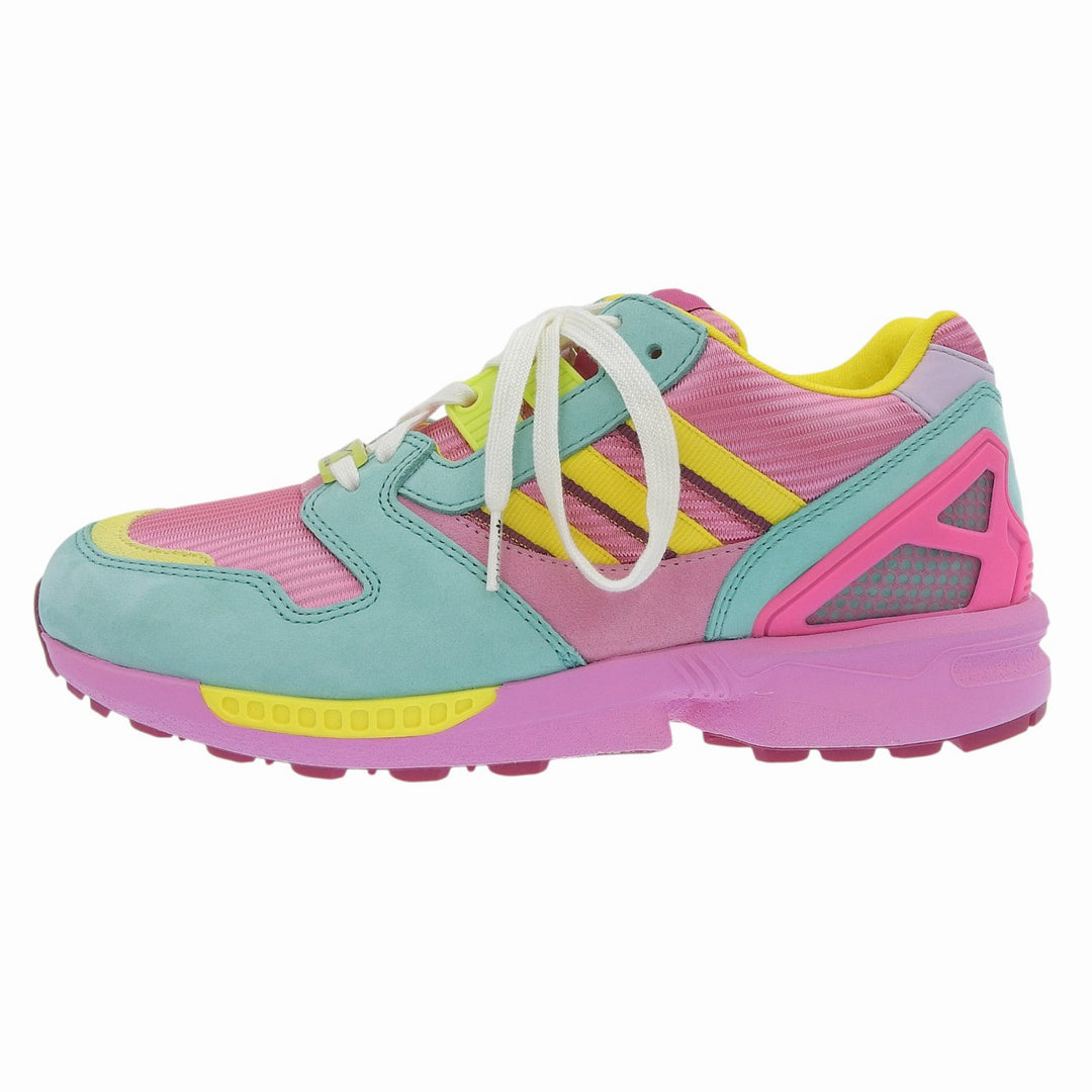 Pristine GUCCI×adidas sneakers TORSION ZX8000 Pink multi Suede leather Women 22.5 722212