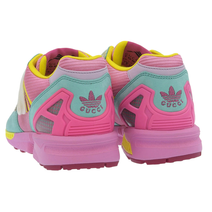 Pristine GUCCI×adidas sneakers TORSION ZX8000 Pink multi Suede leather Women 22.5 722212