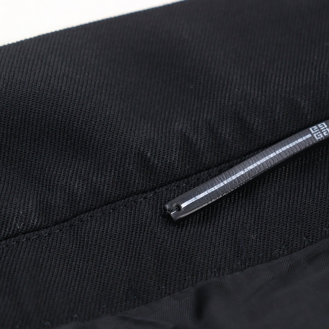 Great GIVENCHY tailored jacket logo button single black mens 46 BM305S11YE