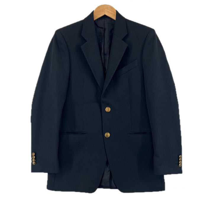 Great GIVENCHY tailored jacket logo button single black mens 46 BM305S11YE