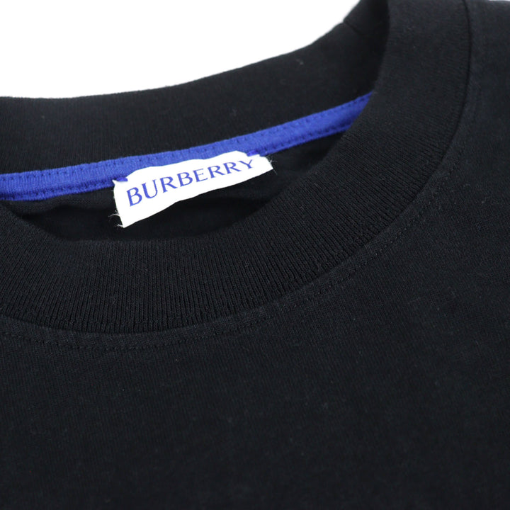 Excellent BURBERRY T-shirt Logo embroidered with Equestrian Knight patch mens XS