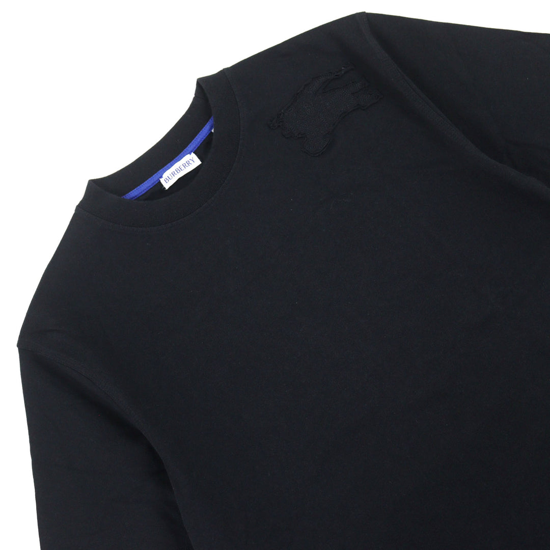 Excellent BURBERRY T-shirt Logo embroidered with Equestrian Knight patch mens XS