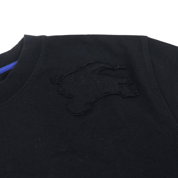 Excellent BURBERRY T-shirt Logo embroidered with Equestrian Knight patch mens XS