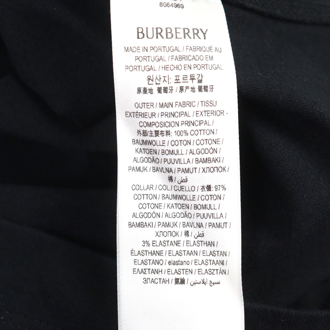 Excellent BURBERRY T-shirt Logo embroidered with Equestrian Knight patch mens XS