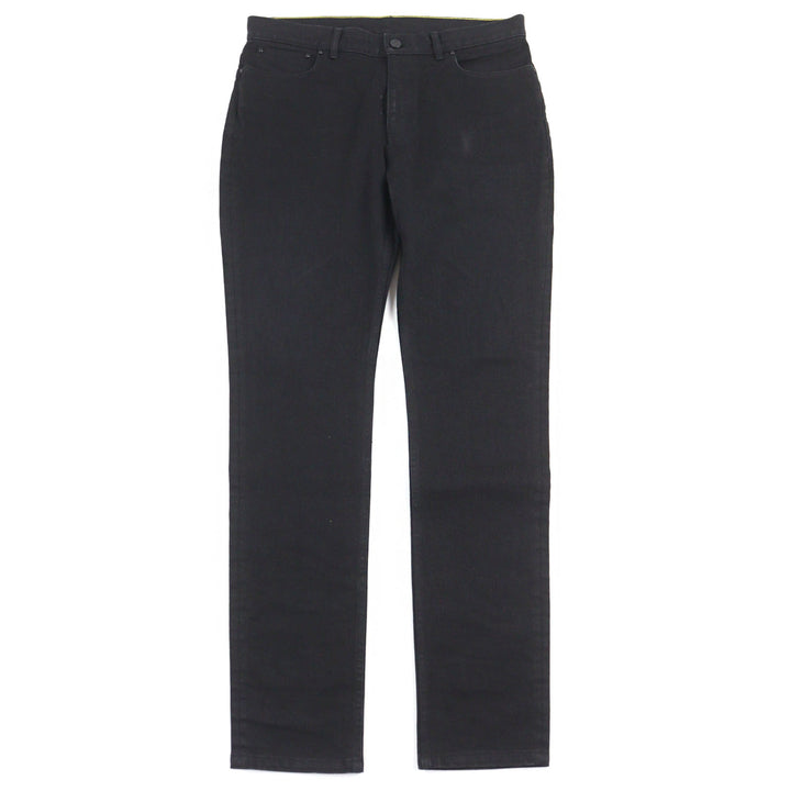 Great LOUIS VUITTON Slim stretch denim pants Logo button 34 HID70W