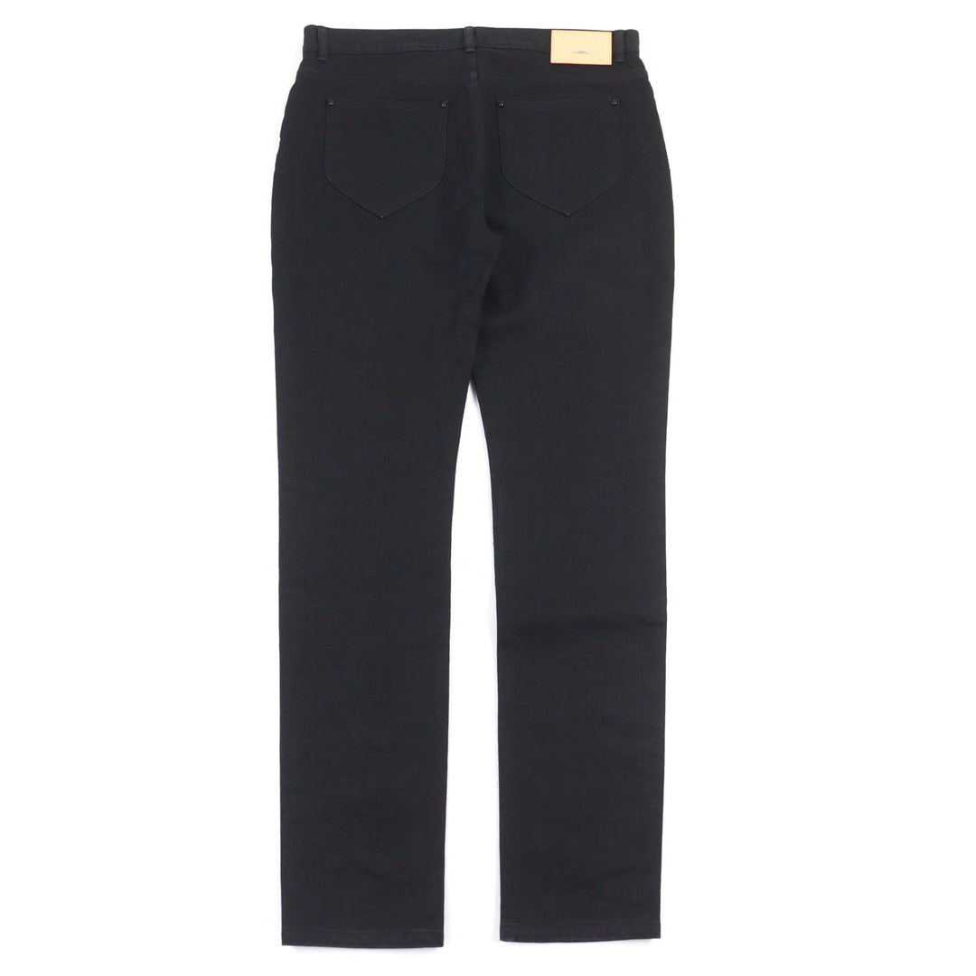 Great LOUIS VUITTON Slim stretch denim pants Logo button 34 HID70W
