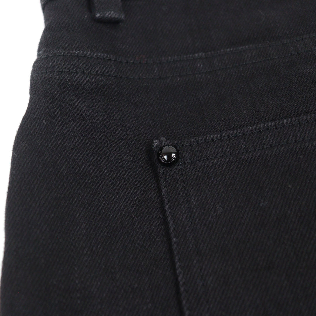 Great LOUIS VUITTON Slim stretch denim pants Logo button 34 HID70W