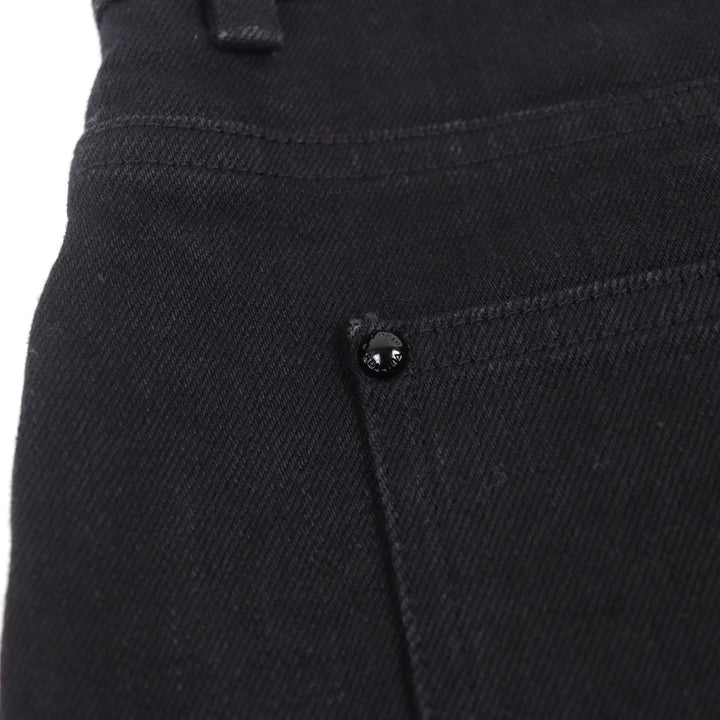 Great LOUIS VUITTON Slim stretch denim pants Logo button 34 HID70W