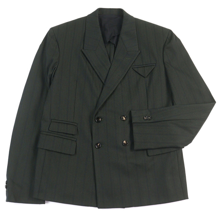 Excellent BOTTEGAVENETA tailored jacket Tech Herringbone Stripe Jacket 52 659592