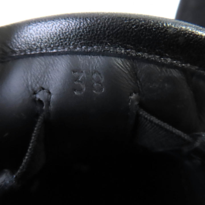 Great HERMES sneakers Jules Medor moccasins black Suede leather Women 38