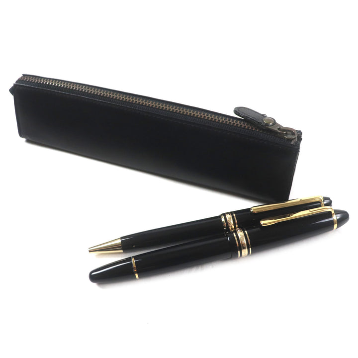Excellent MONTBLANC fountain pen Meisterstück Classic No.146 Black gold 14K mens