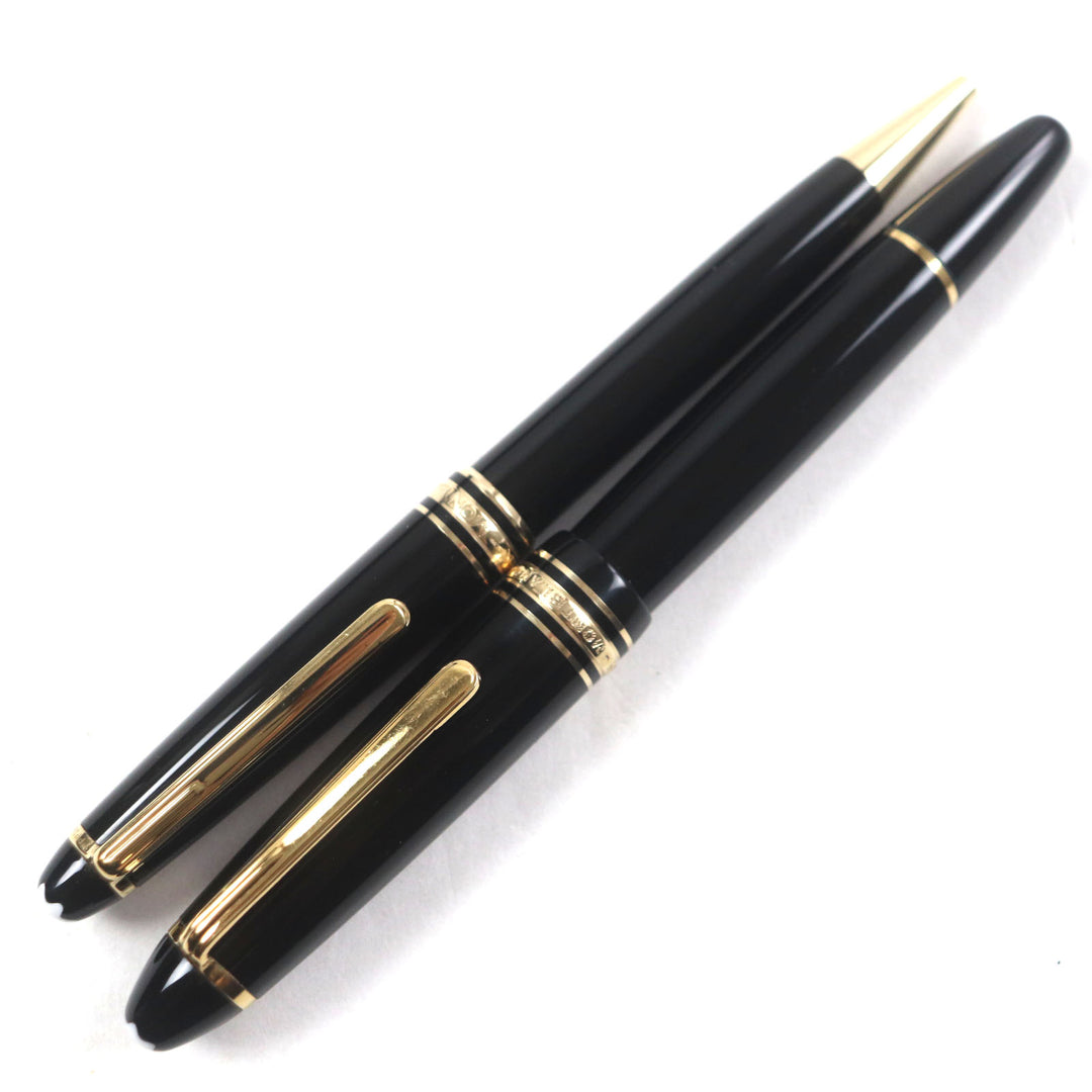 Excellent MONTBLANC fountain pen Meisterstück Classic No.146 Black gold 14K mens