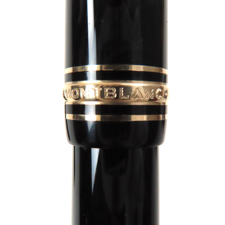 Excellent MONTBLANC fountain pen Meisterstück Classic No.146 Black gold 14K mens