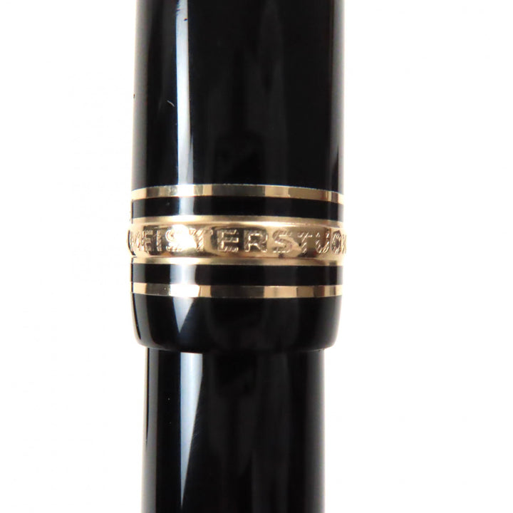 Excellent MONTBLANC fountain pen Meisterstück Classic No.146 Black gold 14K mens