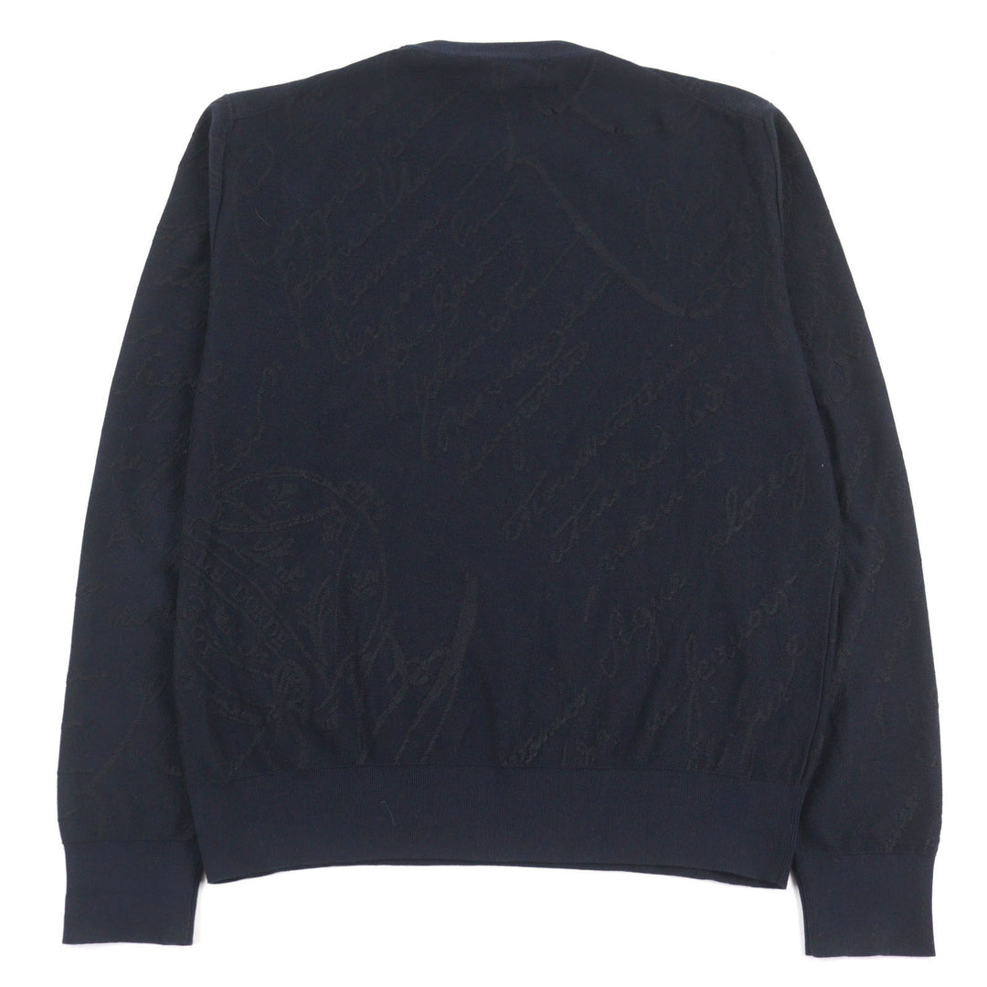 Great BERLUTI knit Navy system cotton mens M R24KRL150YWCC