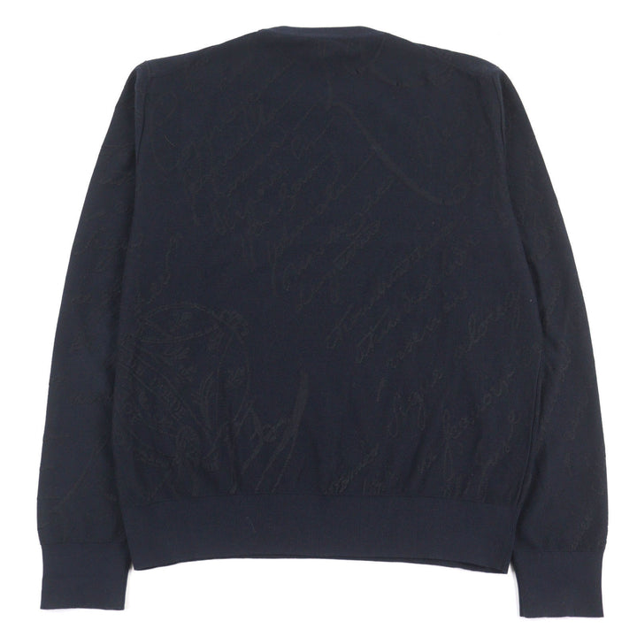 Great BERLUTI knit Navy system cotton mens M R24KRL150YWCC