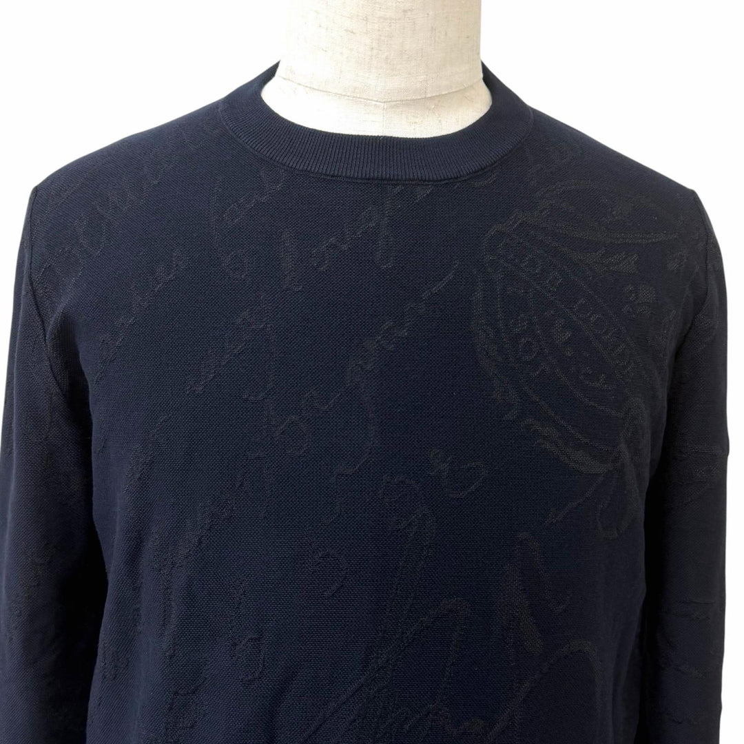 Great BERLUTI knit Navy system cotton mens M R24KRL150YWCC