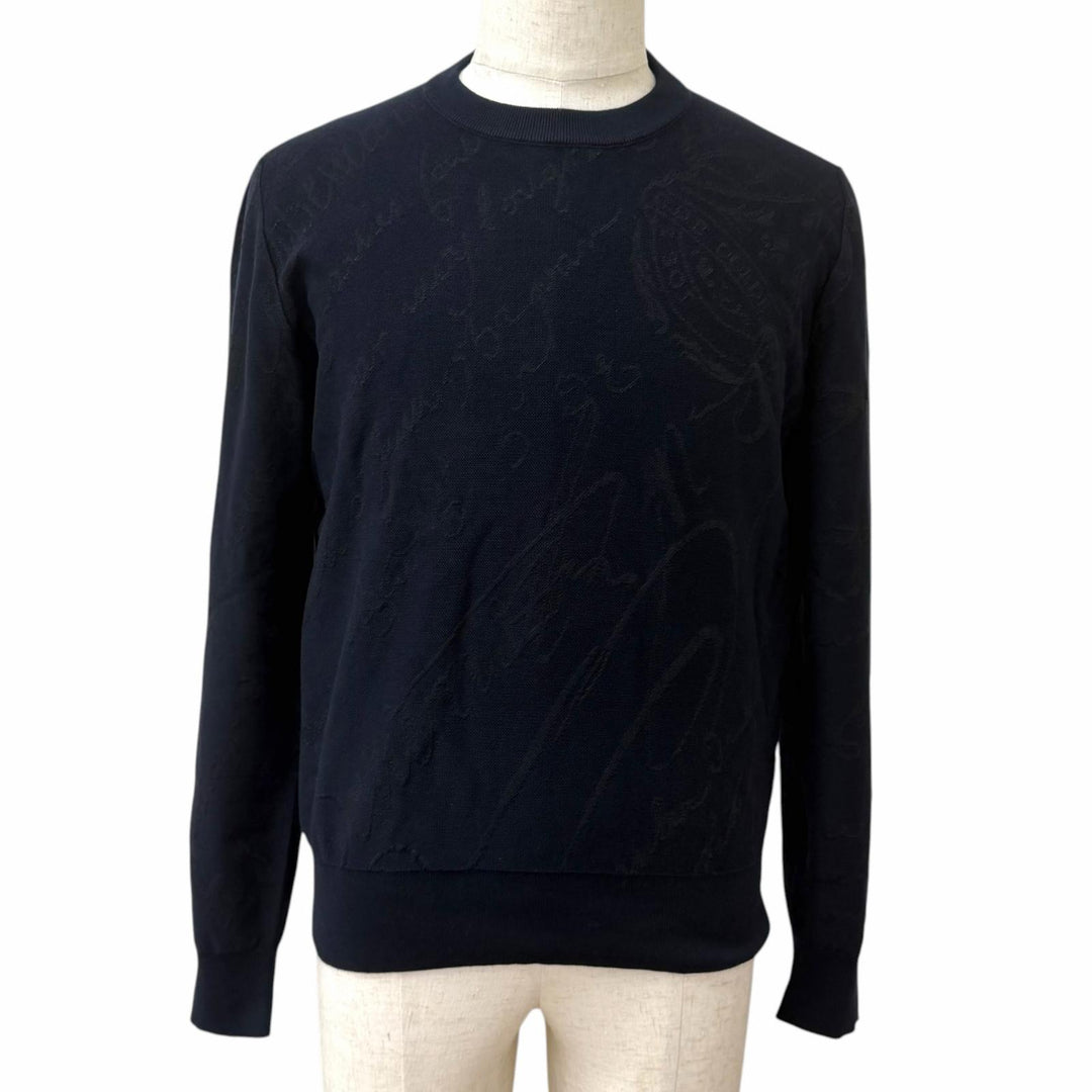Great BERLUTI knit Navy system cotton mens M R24KRL150YWCC