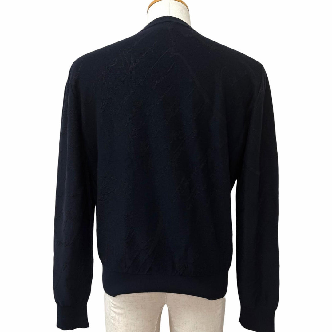Great BERLUTI knit Navy system cotton mens M R24KRL150YWCC