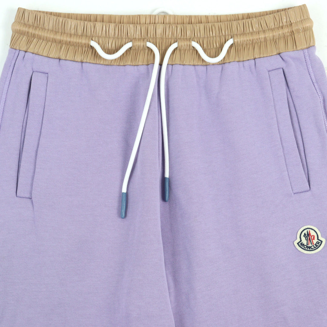 Excellent MONCLER Pants SWEATBOTTOM Purple beige cotton mens M