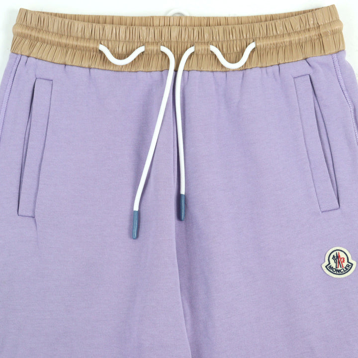 Excellent MONCLER Pants SWEATBOTTOM Purple beige cotton mens M