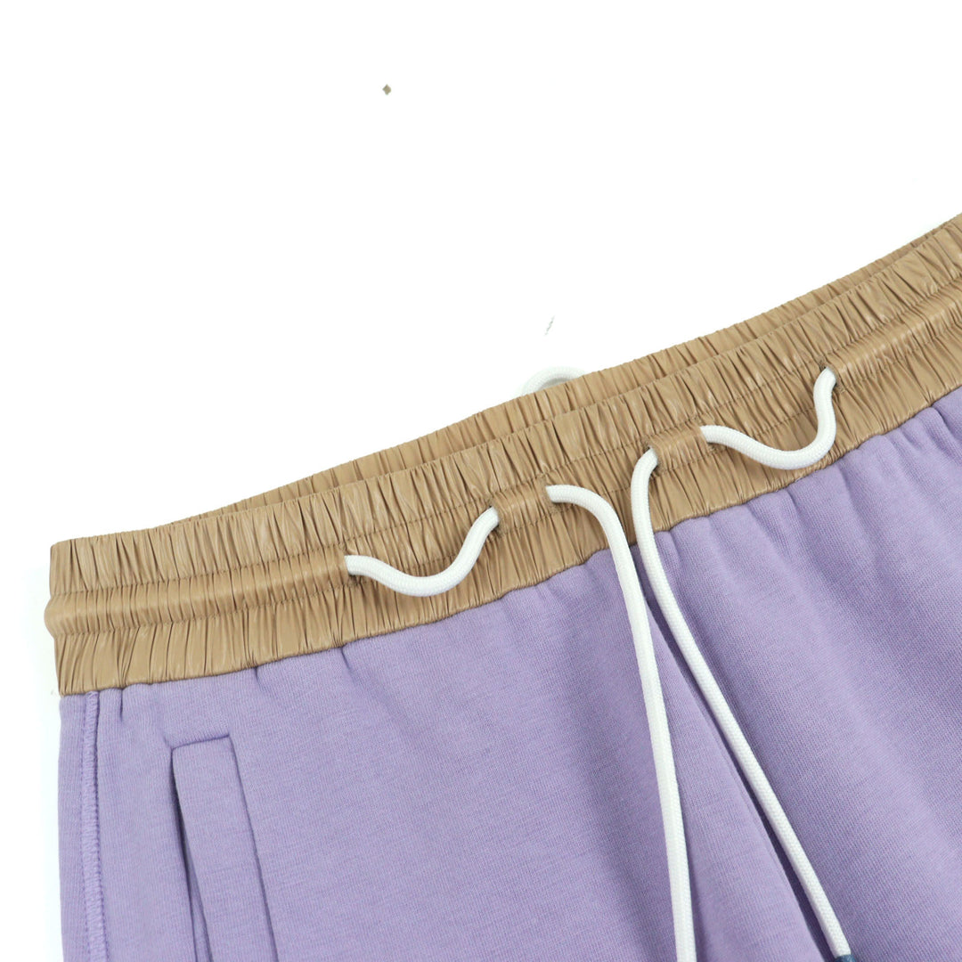 Excellent MONCLER Pants SWEATBOTTOM Purple beige cotton mens M