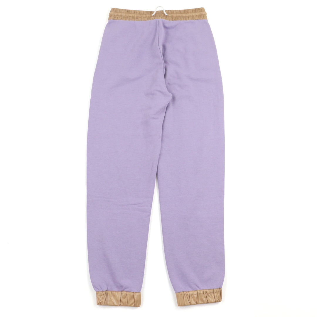 Excellent MONCLER Pants SWEATBOTTOM Purple beige cotton mens M