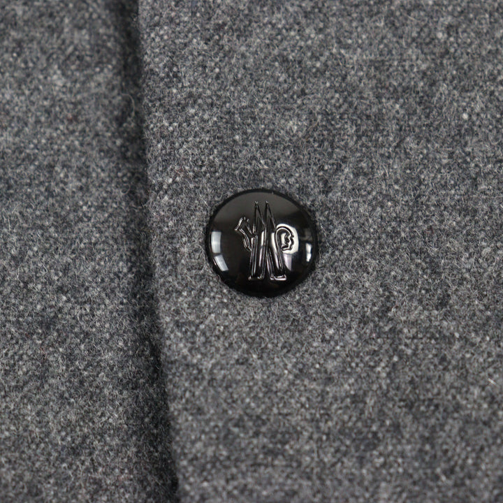 Excellent MONCLER Down jacket MILLEVACHES GIUBBOTTO gray wool 1