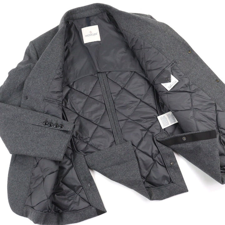 Excellent MONCLER Down jacket MILLEVACHES GIUBBOTTO gray wool 1