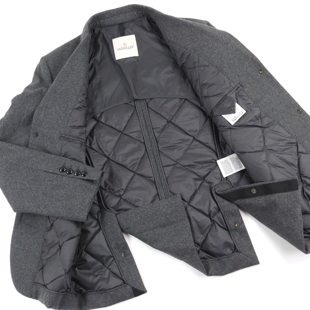 Excellent MONCLER Down jacket MILLEVACHES GIUBBOTTO gray wool 1
