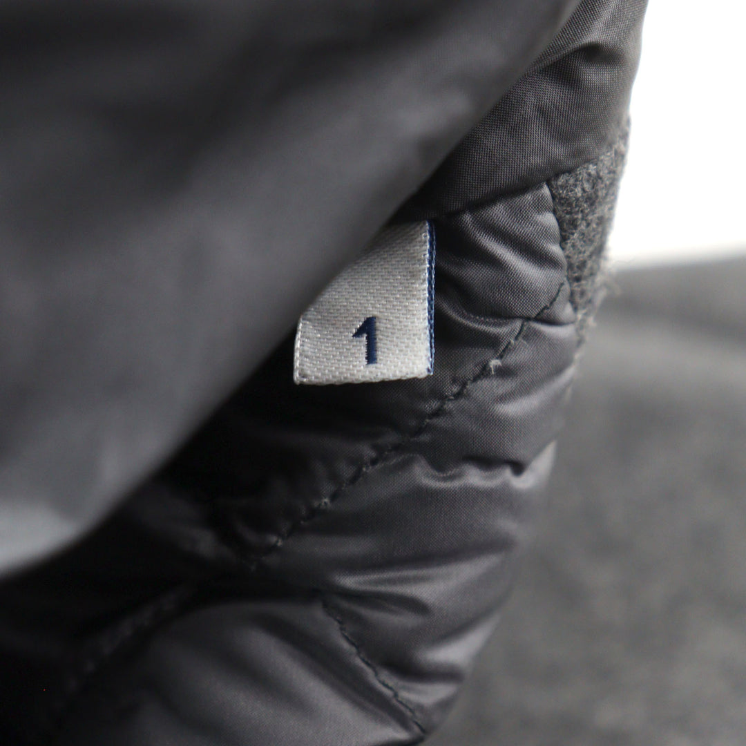 Excellent MONCLER Down jacket MILLEVACHES GIUBBOTTO gray wool 1