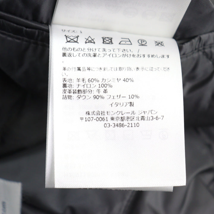 Excellent MONCLER Down jacket MILLEVACHES GIUBBOTTO gray wool 1