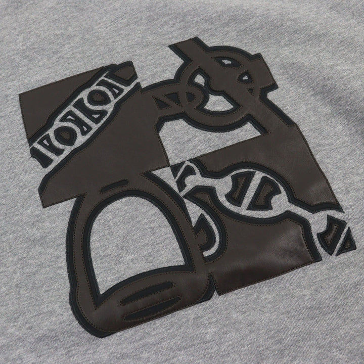 Excellent HERMES sweat Metallerie au Carre Gray cotton mens M 467810HA