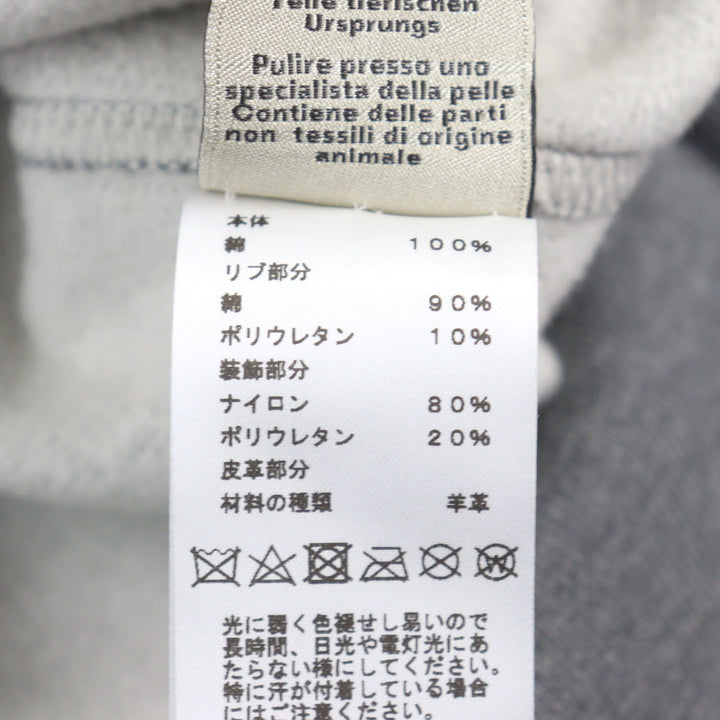 Excellent HERMES sweat Metallerie au Carre Gray cotton mens M 467810HA