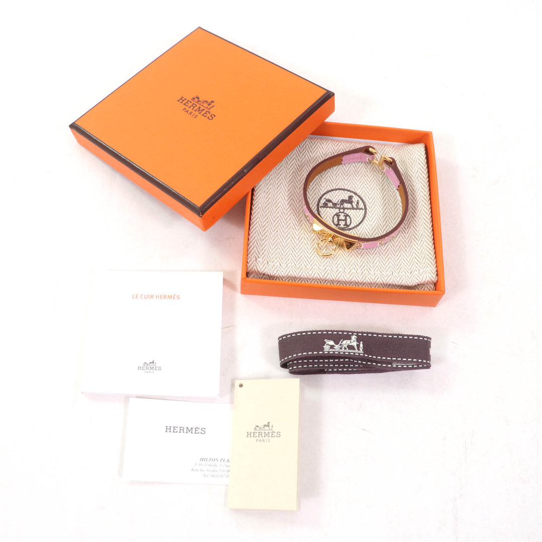 Pristine HERMES bracelet Rival Mini Lucky Daisy Vaux Swift Women