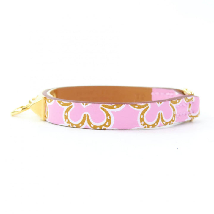 Pristine HERMES bracelet Rival Mini Lucky Daisy Vaux Swift Women