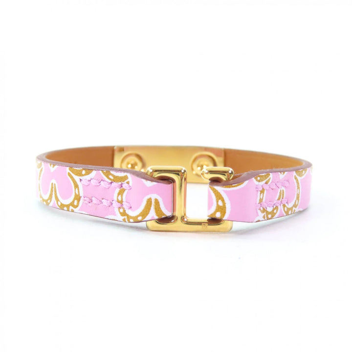 Pristine HERMES bracelet Rival Mini Lucky Daisy Vaux Swift Women
