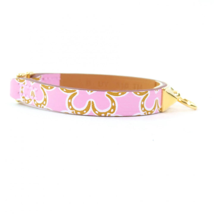 Pristine HERMES bracelet Rival Mini Lucky Daisy Vaux Swift Women