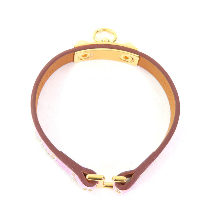 Pristine HERMES bracelet Rival Mini Lucky Daisy Vaux Swift Women
