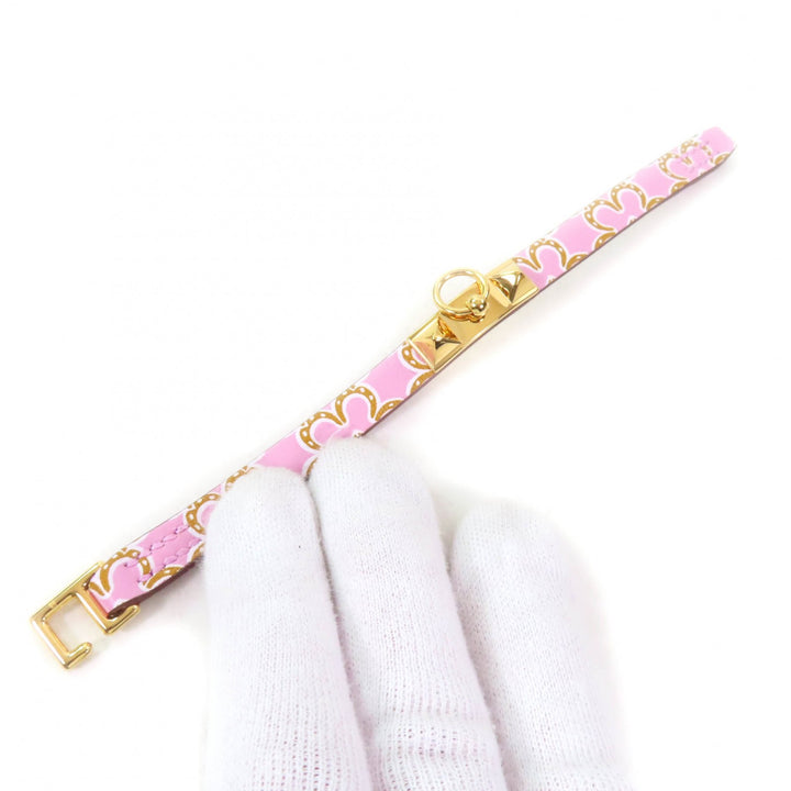 Pristine HERMES bracelet Rival Mini Lucky Daisy Vaux Swift Women