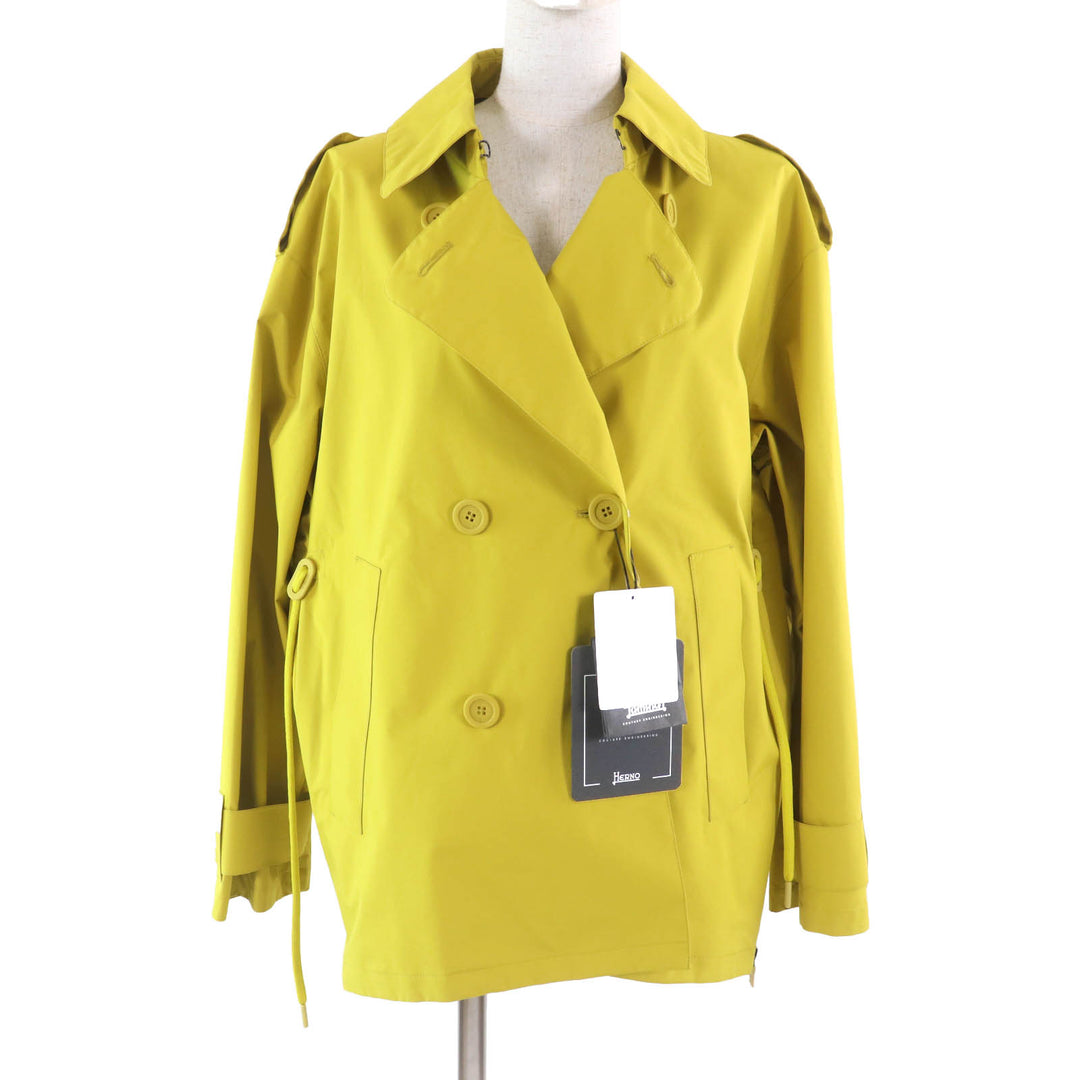 Pristine Herno Nylon jacket GORE-TEX yellow polyester Women 42 GA007DL