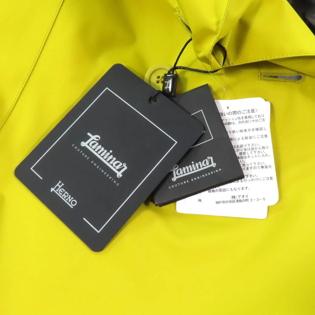 Pristine Herno Nylon jacket GORE-TEX yellow polyester Women 42 GA007DL