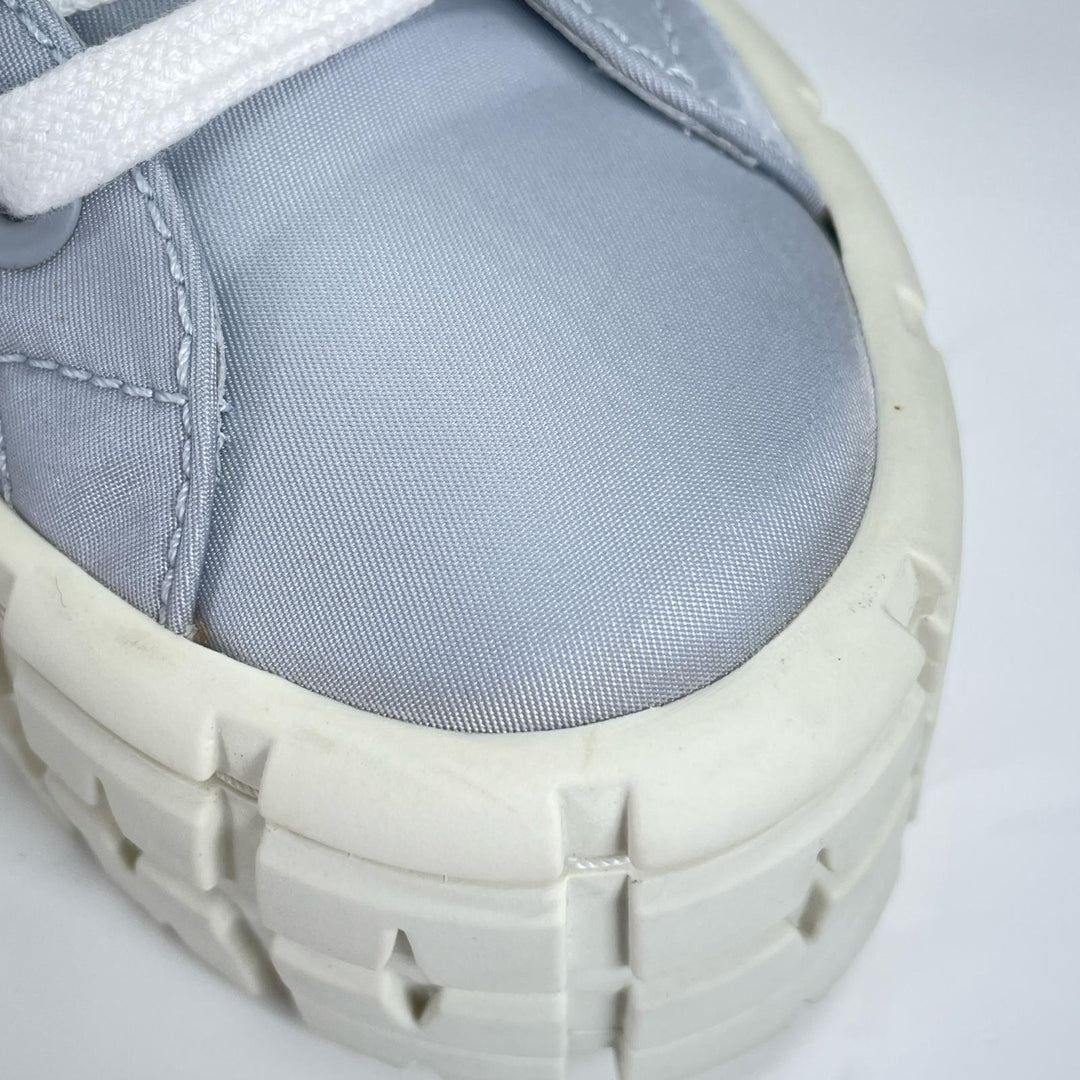 Great PRADA sneakers Re-Nylon double wheel triangle logo blue Nylon Women 35.5