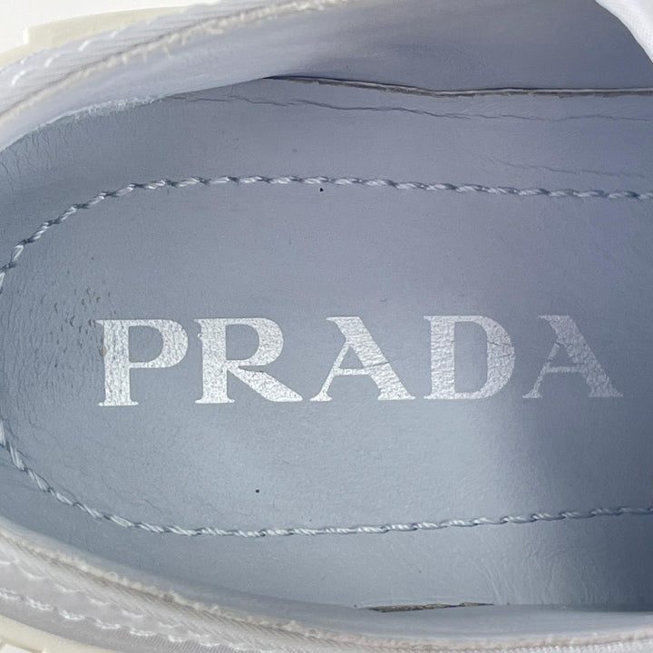 Great PRADA sneakers Re-Nylon double wheel triangle logo blue Nylon Women 35.5