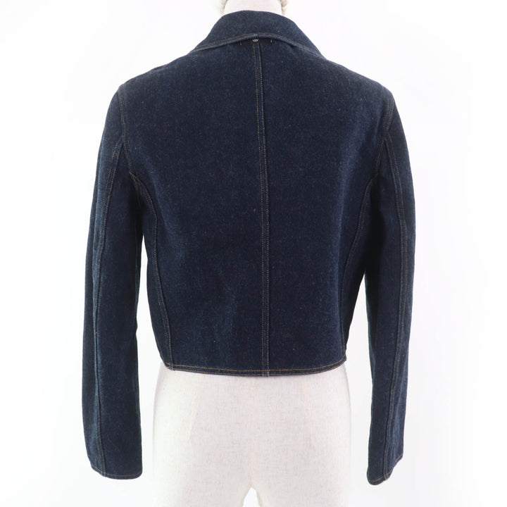 Great CHANEL Denim Jacket Indigo cotton Women