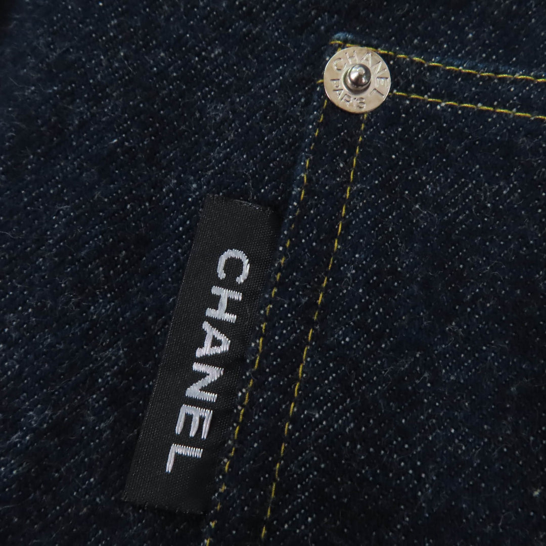 Great CHANEL Denim Jacket Indigo cotton Women