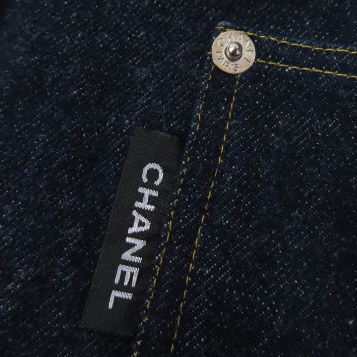 Great CHANEL Denim Jacket Indigo cotton Women