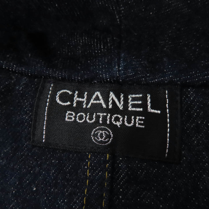 Great CHANEL Denim Jacket Indigo cotton Women